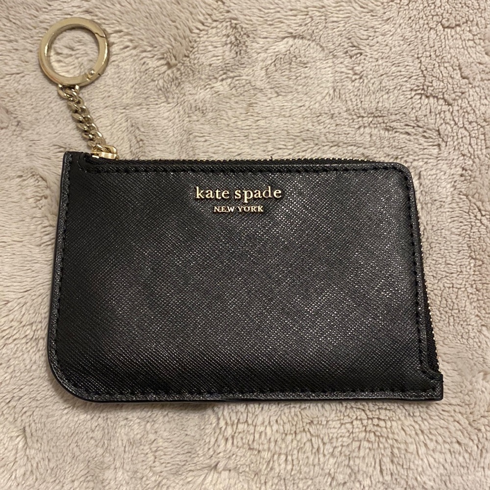 black kate spade card holder